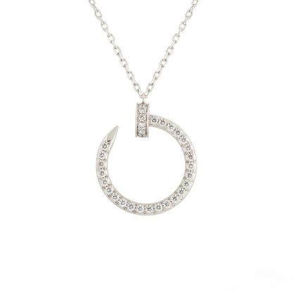 [Mystic]JUSTE NECKLACE SILVER DIAMONDS