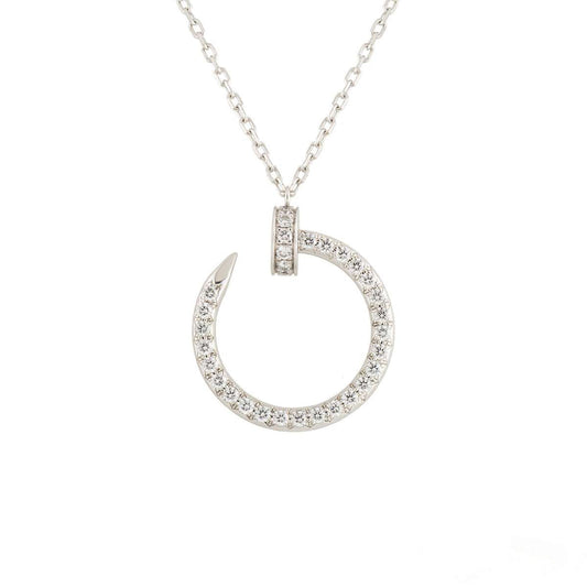 [Mystic]JUSTE NECKLACE SILVER DIAMONDS