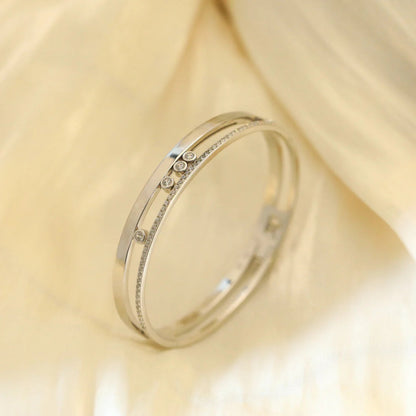 [Mysitc] Move Romane Diamond Bangle Bracelet