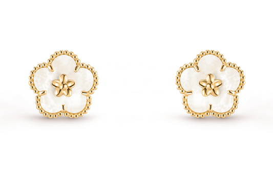[Mystic]LUCKY  WHITE MOP EARRINGS