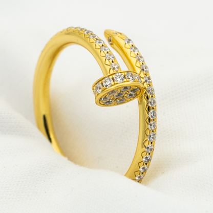 [Mystic Crown]JUSTE RING 1.8MM GOLD DIAMONDS