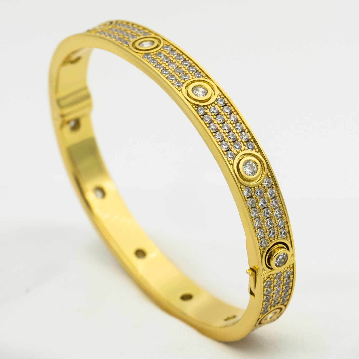 [Mystic Crown]LOVE BRACELET 6.1MM DIAMOND-PAVED 10 BIG DIAMONDS