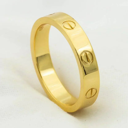 [Mystic]LOVE RING 4MM 1 DIAMOND GOLD