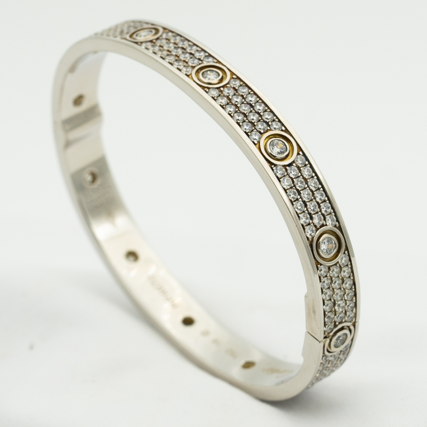 [Mystic Crown]LOVE BRACELET 6.1MM DIAMOND-PAVED 10 BIG DIAMONDS