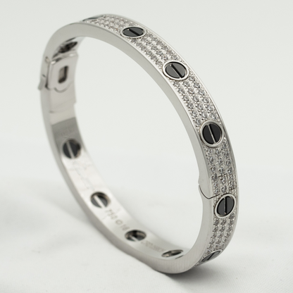 [Mystic Crown]LOVE BRACELET 6.1MM DIAMOND-PAVED CERAMIC