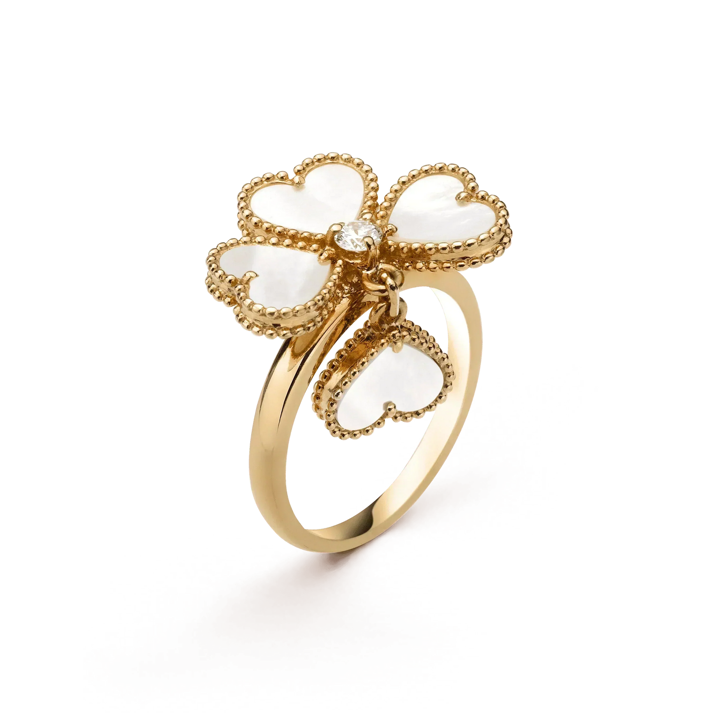 [Mystic]SWEET CLOVER WHITE MOP RING