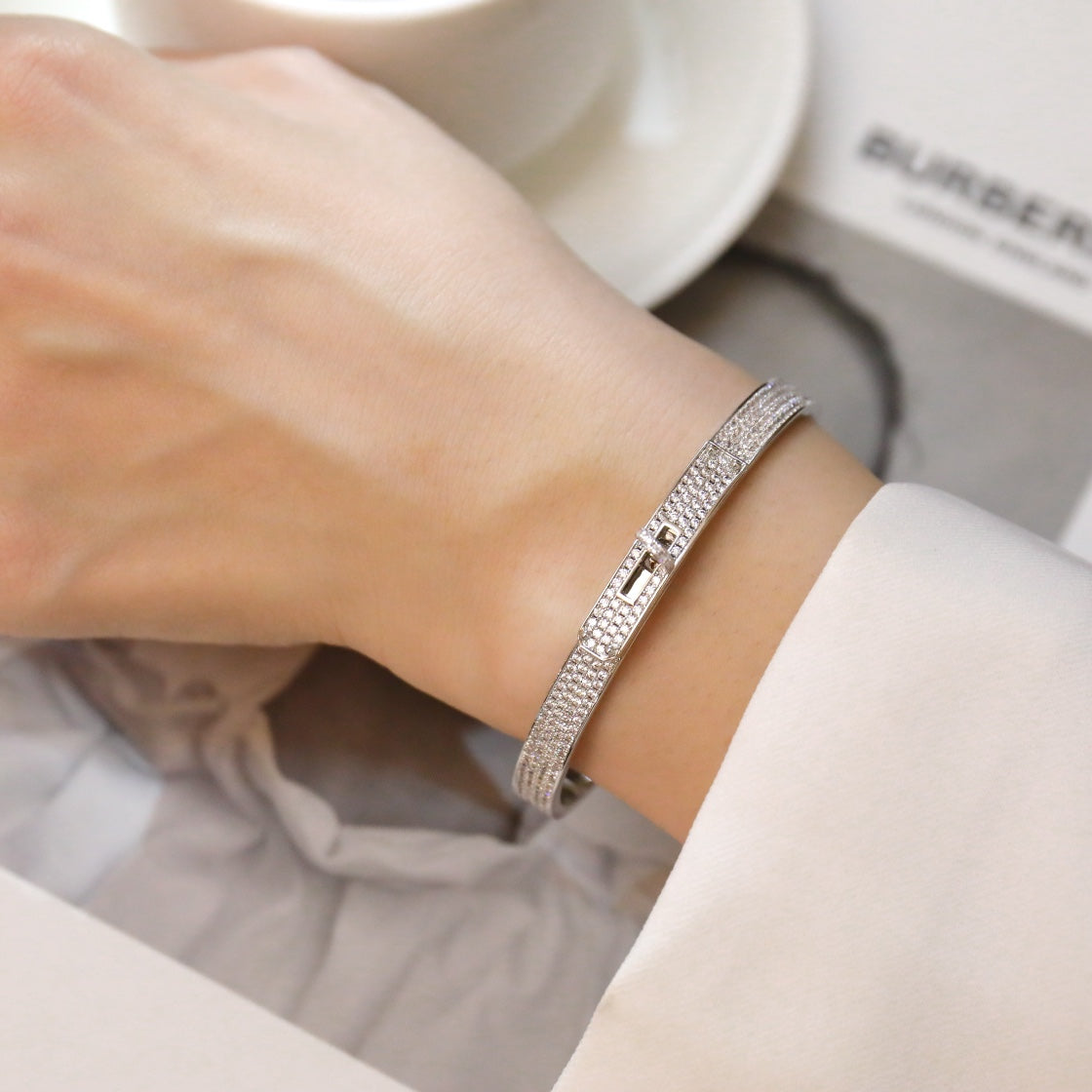 [Mystic]KELLY BRACELET DIAMOND PAVED