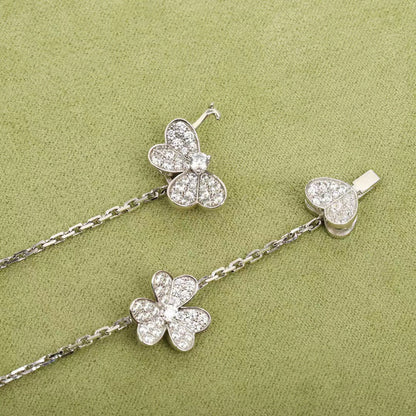 [Mystic]FRIVOLE SILVER 9 FLOWERS NECKLACE