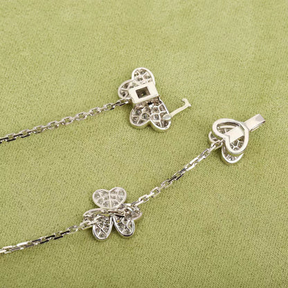 [Mystic]FRIVOLE SILVER 9 FLOWERS NECKLACE