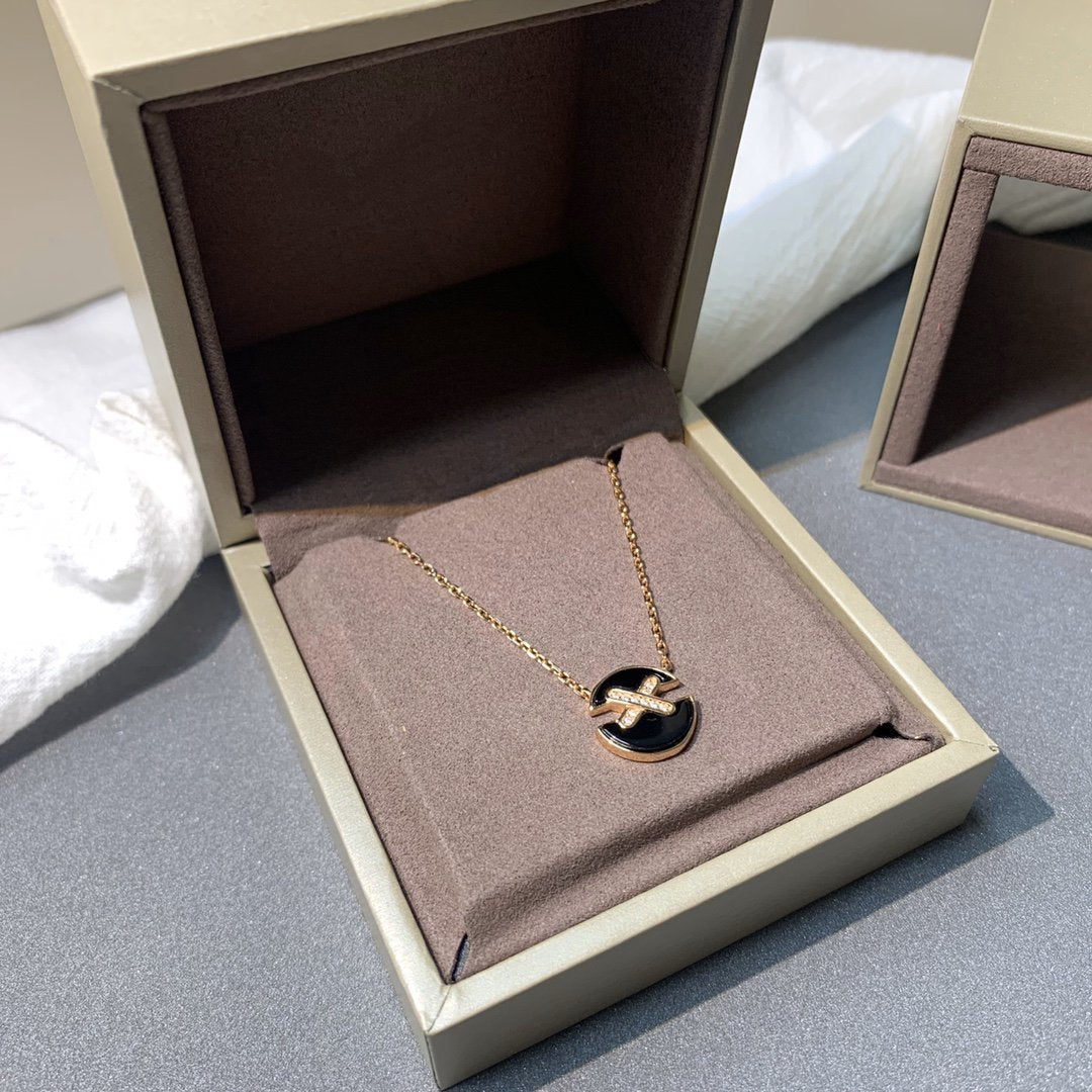 [Mystic Crown]JEUX DE PINK GOLD DIAMOND NECKLACE