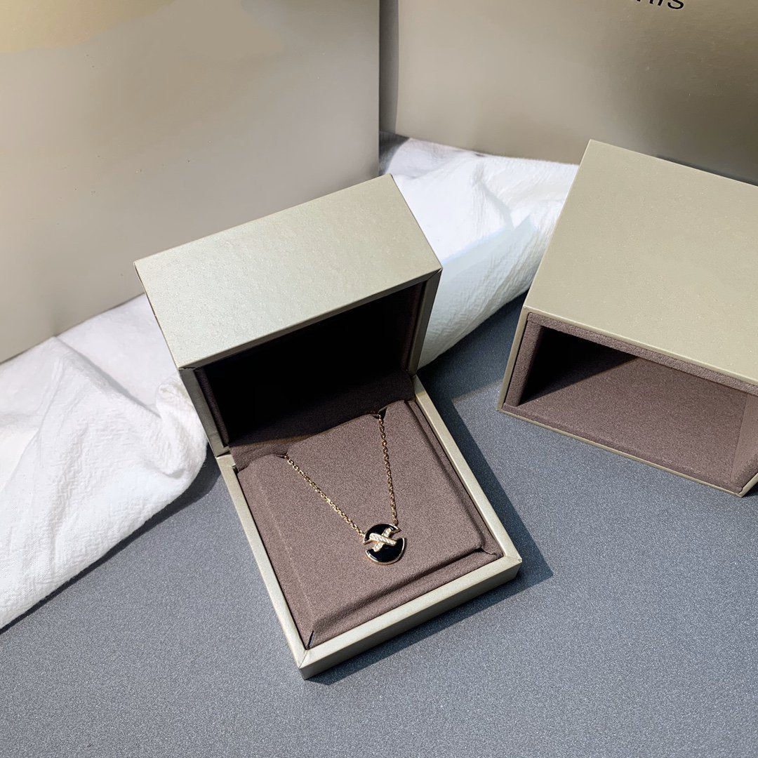 [Mystic Crown]JEUX DE PINK GOLD DIAMOND NECKLACE