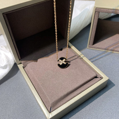[Mystic Crown]JEUX DE PINK GOLD DIAMOND NECKLACE