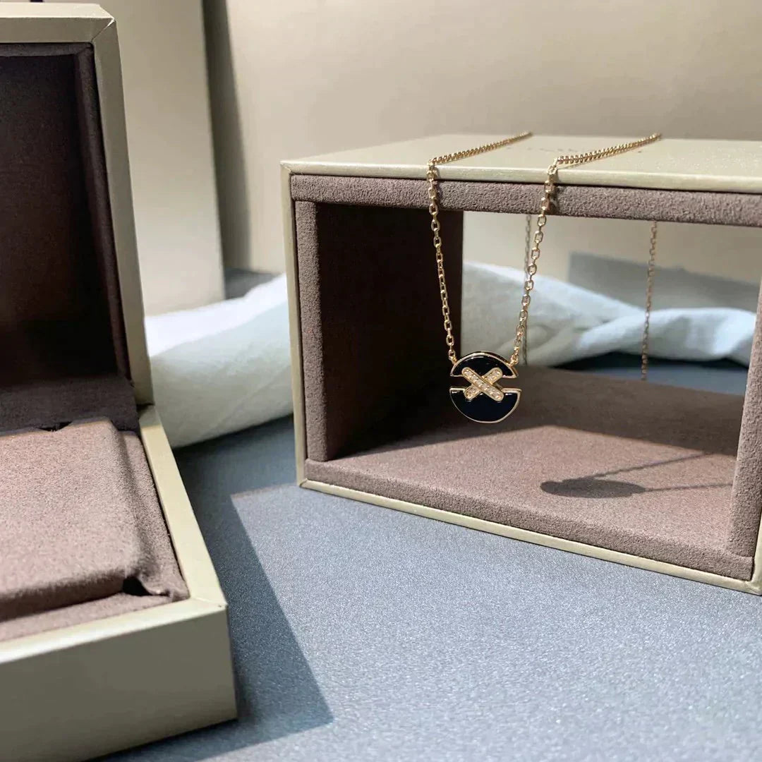 [Mystic]JEUX DE ROSE GOLD DIAMOND NECKLACE