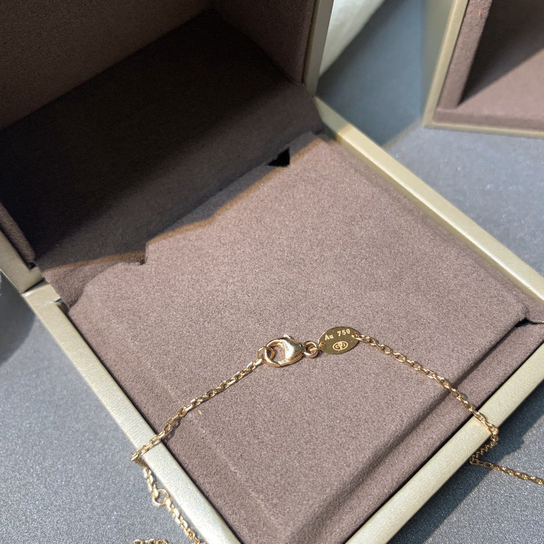 [Mystic]JEUX DE PINK GOLD DIAMOND NECKLACE