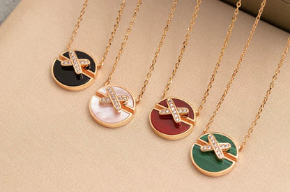 [Mystic]JEUX DE ROSE GOLD DIAMOND NECKLACE