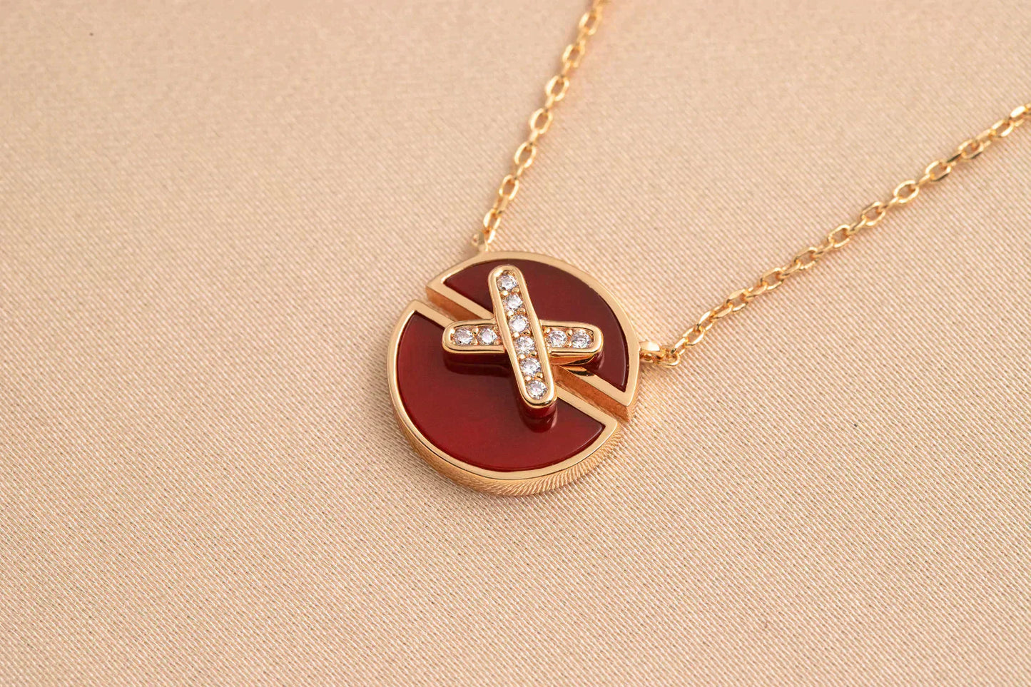 [Mystic]JEUX DE ROSE GOLD DIAMOND NECKLACE