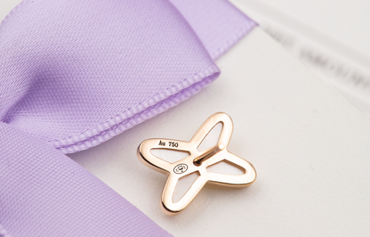 [Mystic]JEUX DE WHITE MOP ROSE GOLD DIAMOND EARRINGS