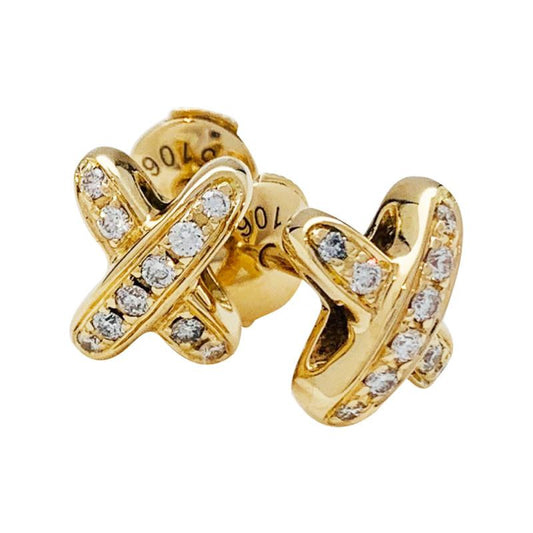 [Mystic]JEUX DE GOLD DIAMOND EARRINGS