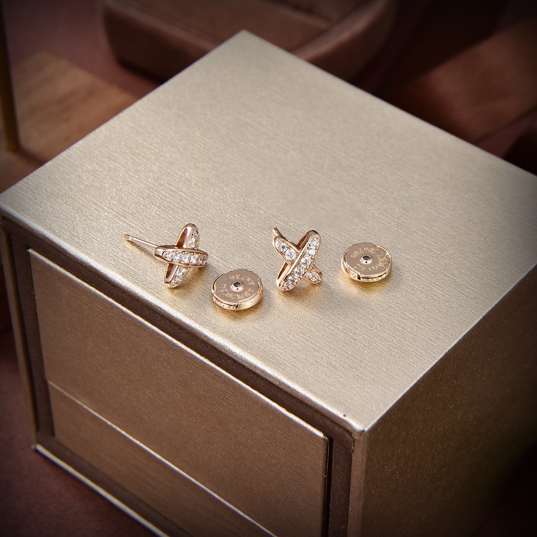 [Mystic]JEUX DE GOLD DIAMOND EARRINGS