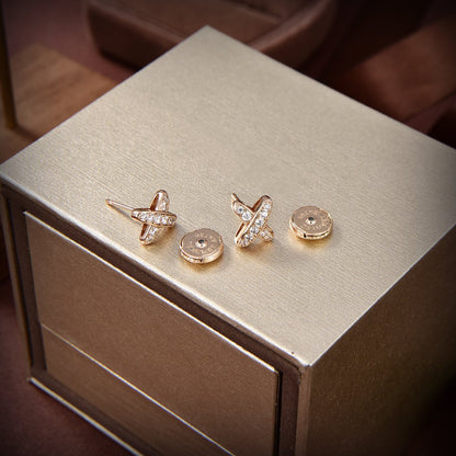 [Mystic]JEUX DE GOLD DIAMOND EARRINGS