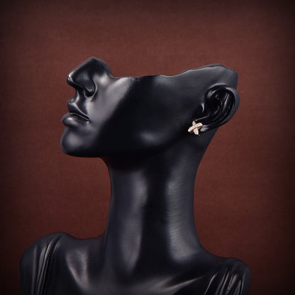 [Mystic]JEUX DE GOLD DIAMOND EARRINGS