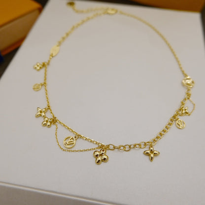 [Mystic]BLOOMING SUPPLE NECKLACE BRASS