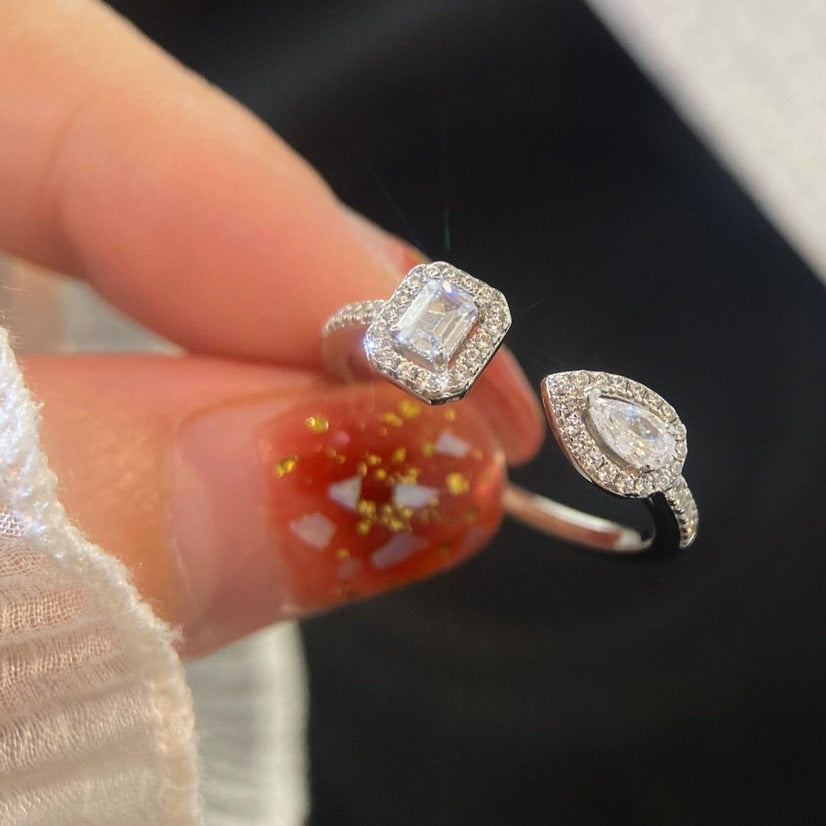 [Mysitc] MY TWIN TOI & MOI SILVER DIAMOND RING