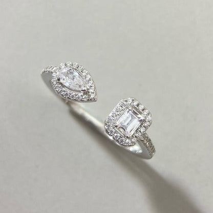 [Mysitc] MY TWIN TOI & MOI SILVER DIAMOND RING