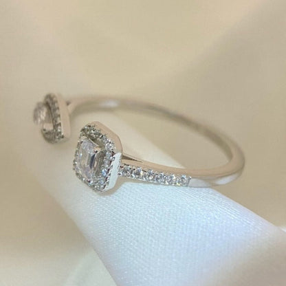 [Mysitc] MY TWIN TOI & MOI SILVER DIAMOND RING