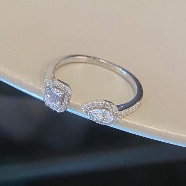 [Mysitc] MY TWIN TOI & MOI SILVER DIAMOND RING