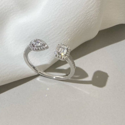 [Mysitc] MY TWIN TOI & MOI SILVER DIAMOND RING