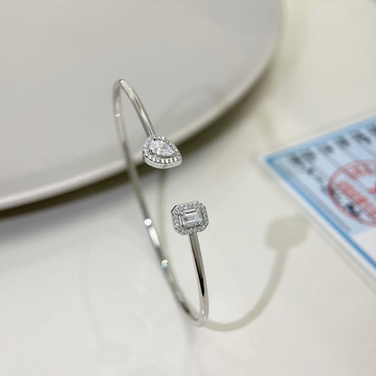[Mysitc] JONC FLEX MY TWIN TOI & MOI SILVER DIAMOND BRACELET