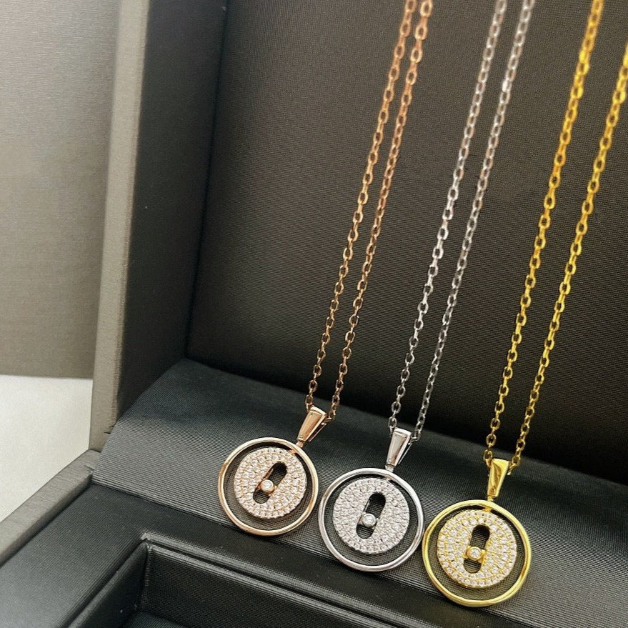 [Mysitc]  MOVER PM PAVED NECKLACE
