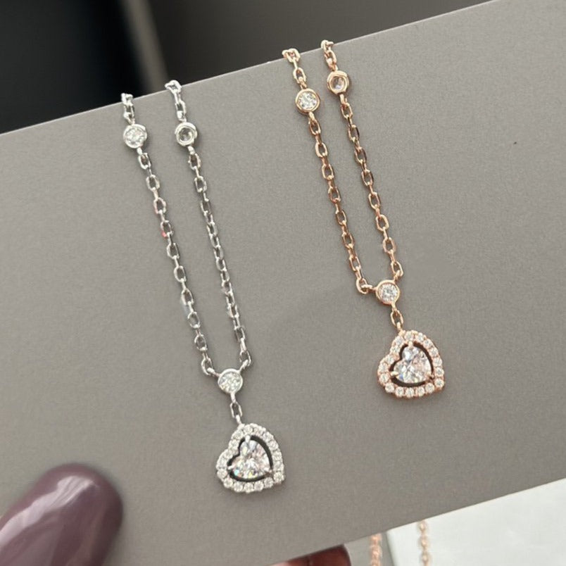[Mysitc] JOY HEART DIAMOND NECKLACE