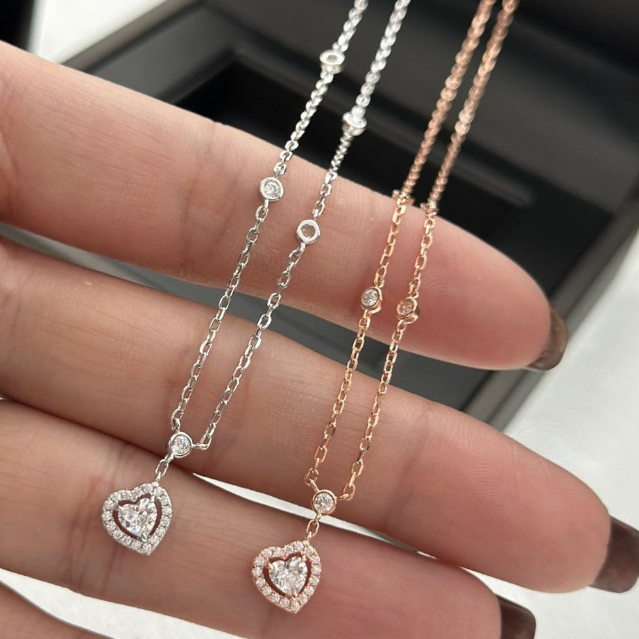 [Mysitc] JOY HEART DIAMOND NECKLACE