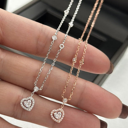 [Mysitc] JOY HEART DIAMOND NECKLACE
