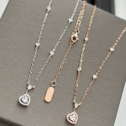 [Mysitc] JOY HEART DIAMOND NECKLACE