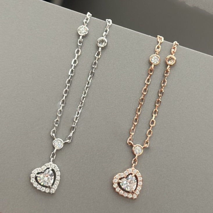 [Mysitc] JOY HEART DIAMOND NECKLACE