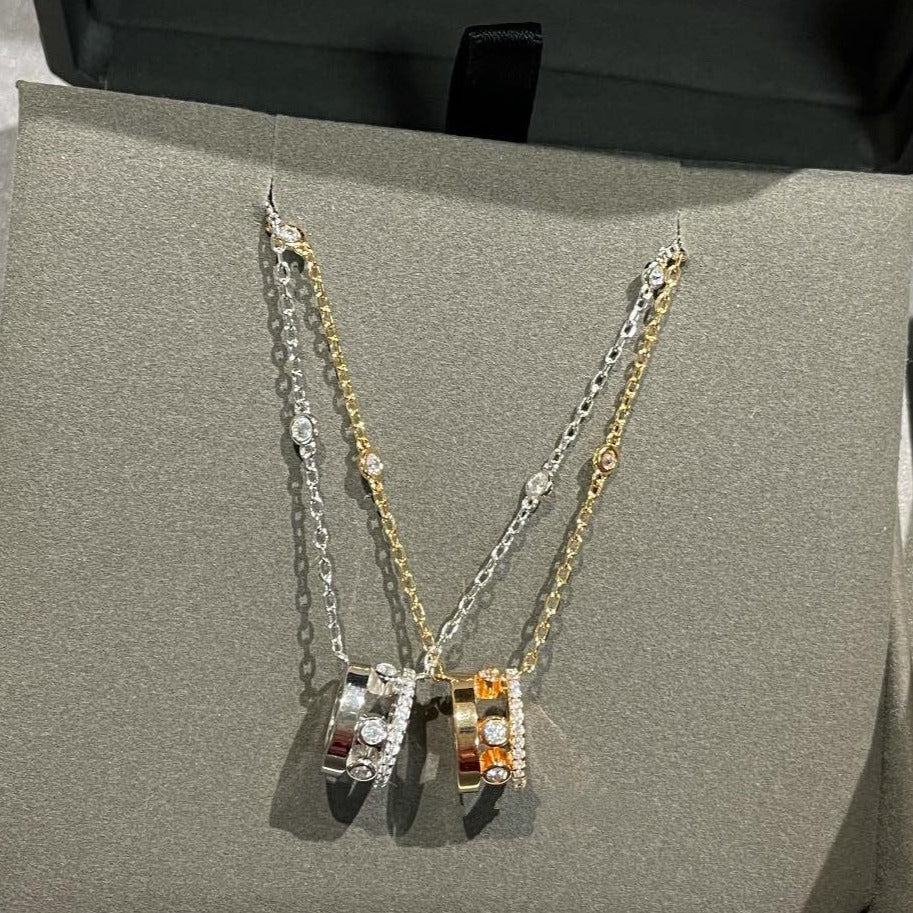 [Mysitc] CHAIN MOVE ROMANE PEDAND NECKLACE