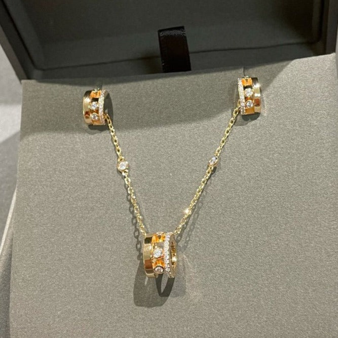[Mysitc] CHAIN MOVE ROMANE PEDAND NECKLACE