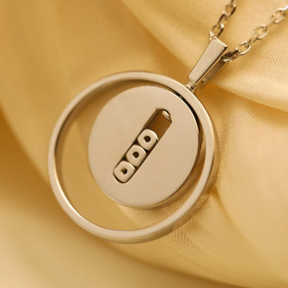 [Mysitc]  MOVE MM SILVER DIAMOND NECKLACE