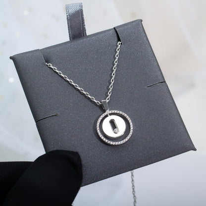 [Mysitc]  MOVE PM NECKLACE SILVER DIAMOND