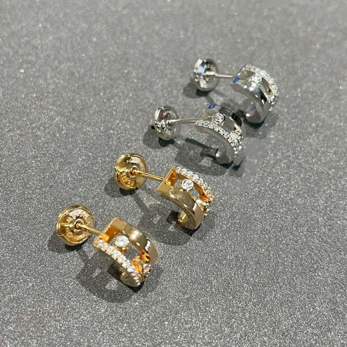 [Mysitc] MOVE ROMANE EARRINGS DIAMOND