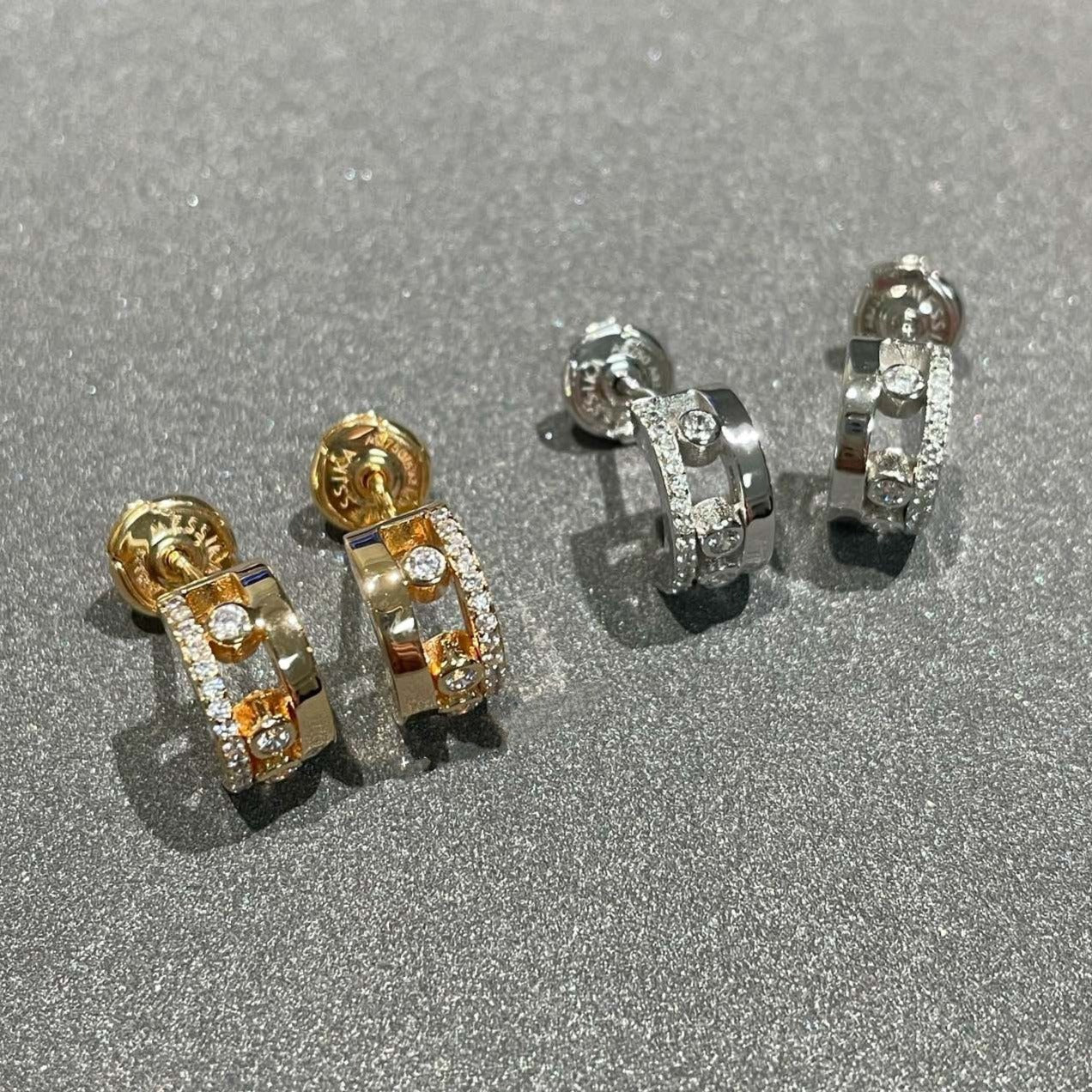 [Mysitc] MOVE ROMANE EARRINGS DIAMOND