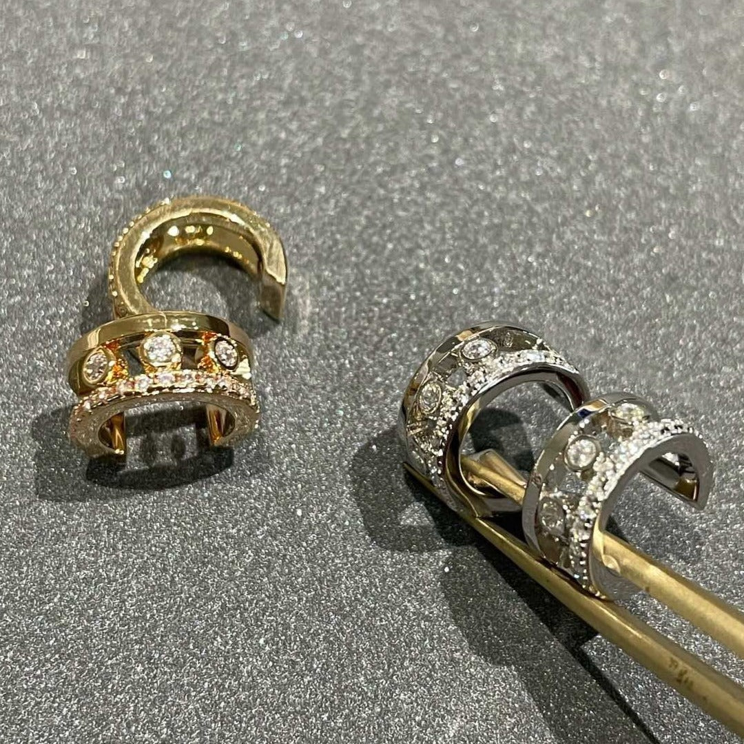[Mysitc] MOVE ROMANE EARRINGS DIAMOND
