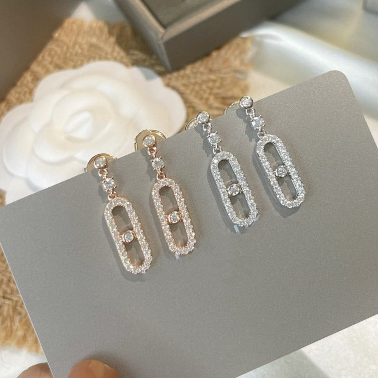 [Mysitc] DORMEUSES MOVE UNO DIAMOND EARRINGS