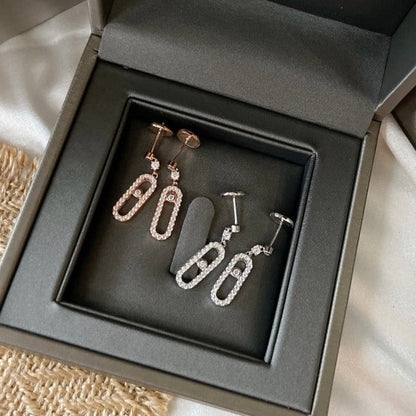 [Mysitc] DORMEUSES MOVE UNO DIAMOND EARRINGS