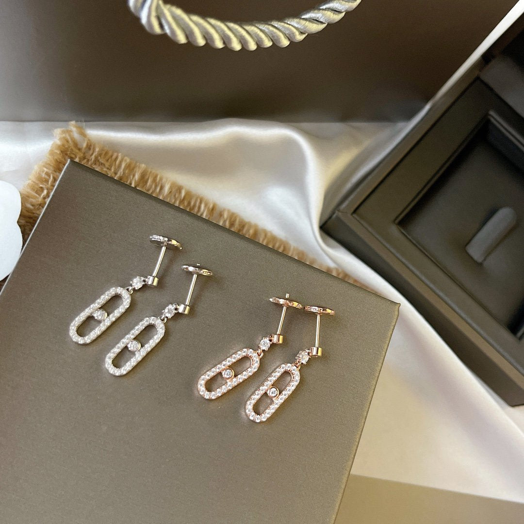 [Mysitc] DORMEUSES MOVE UNO DIAMOND EARRINGS