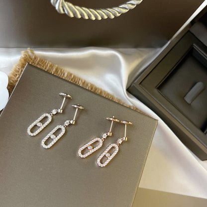 [Mysitc] DORMEUSES MOVE UNO DIAMOND EARRINGS