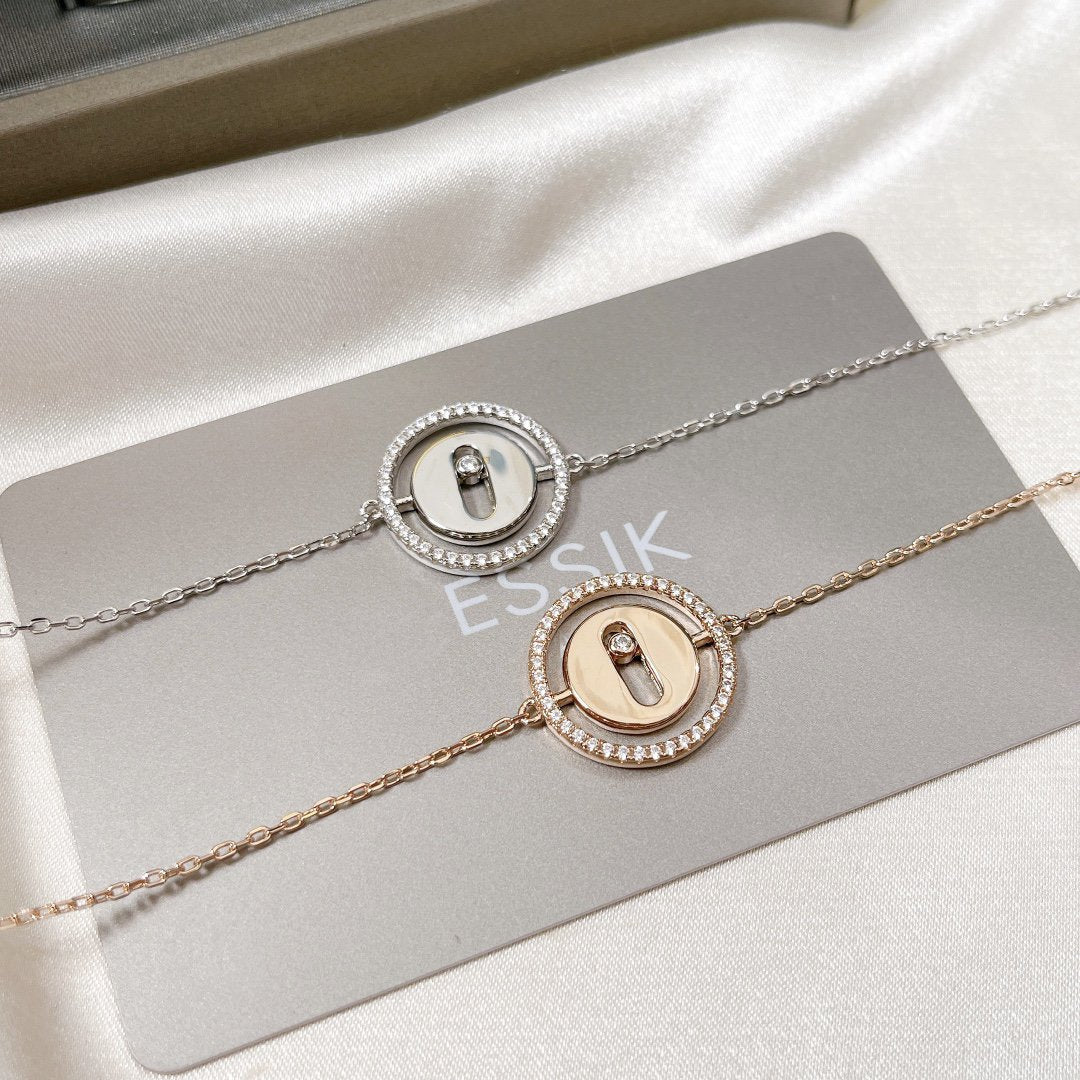 [Mysitc]  MOVE PAVED DIAMOND BRACELET